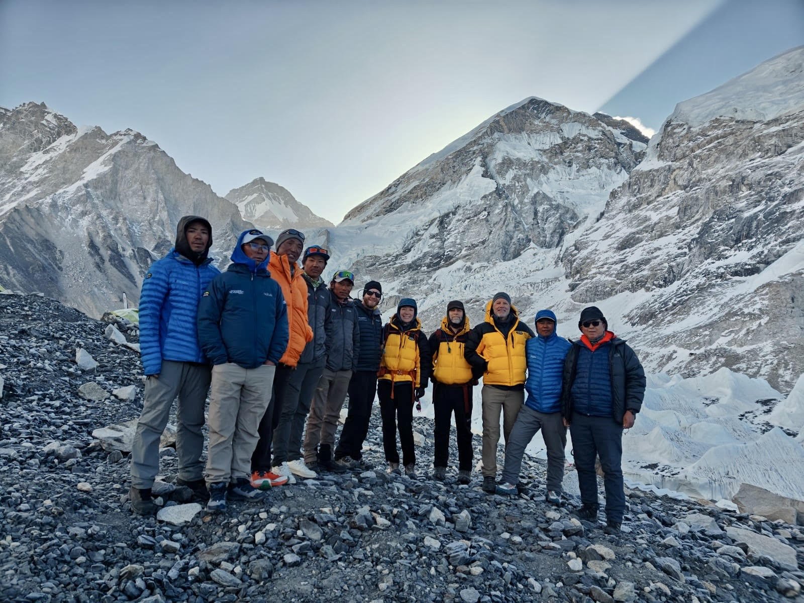 The full support team of guides, cooks, and porters who actually made the trek possible